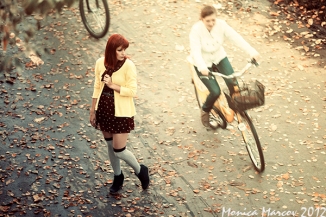 Monica Marcov autumn walk in the park